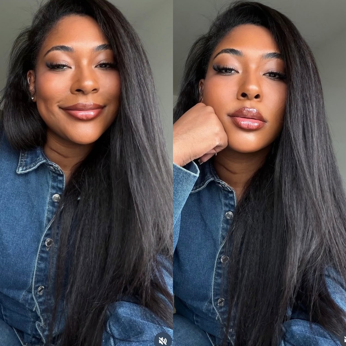 10″ – 40″ Natural Black Color Yaki Human Hair Drawstring Half Wig