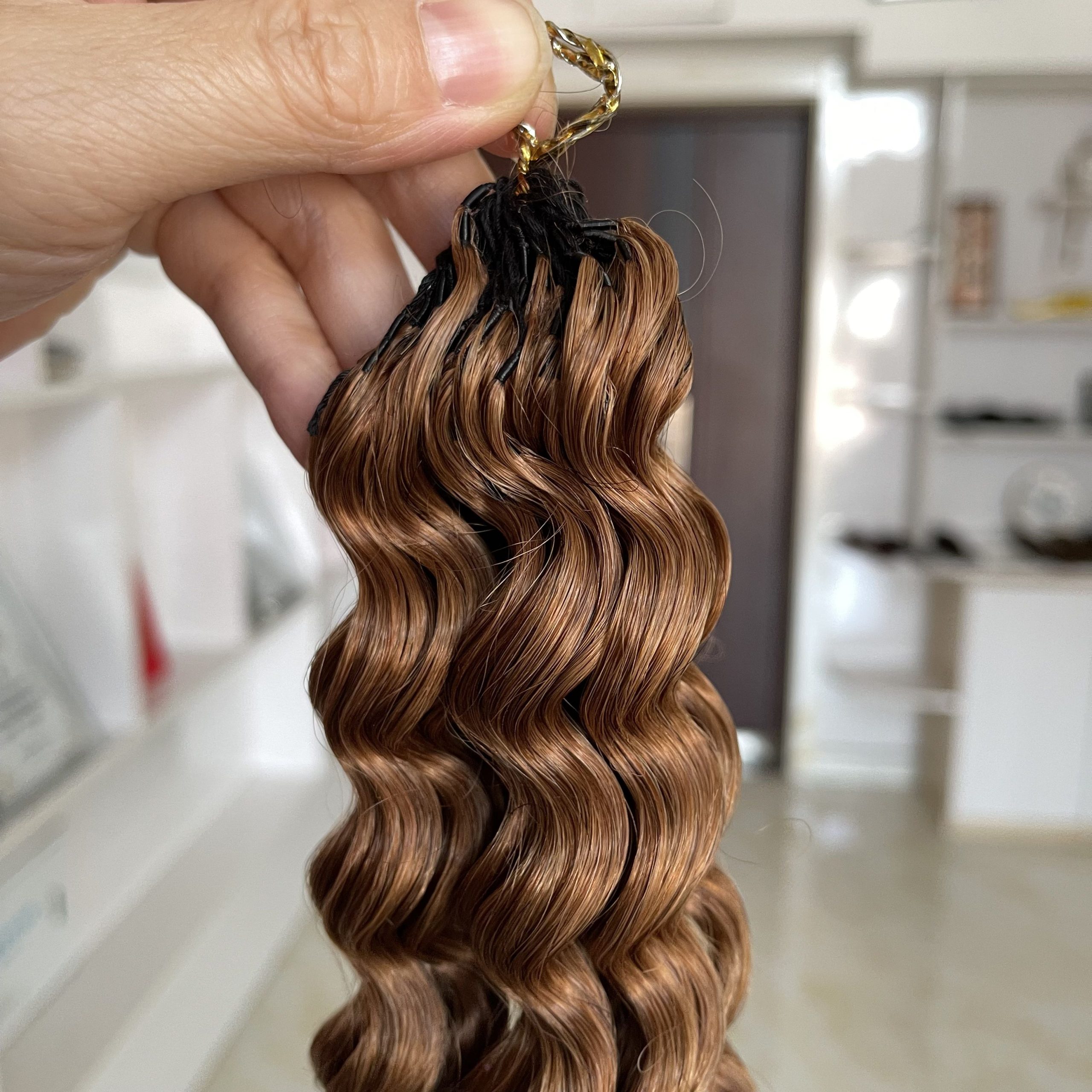14″ – 24″ #30 Color Deep Wave Human Hair Crochet Hair
