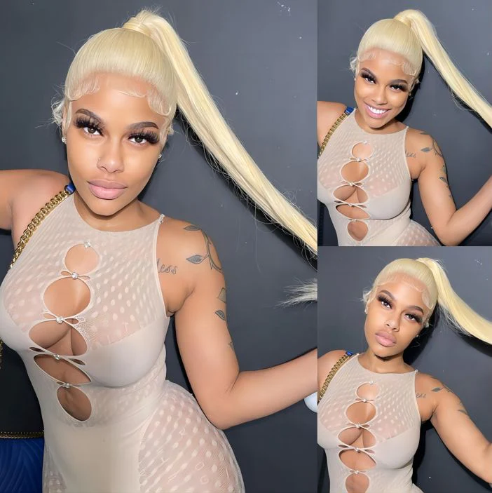 10″ – 36″ #613 Color Straight/Body Wave Human Hair 360 Lace Wig