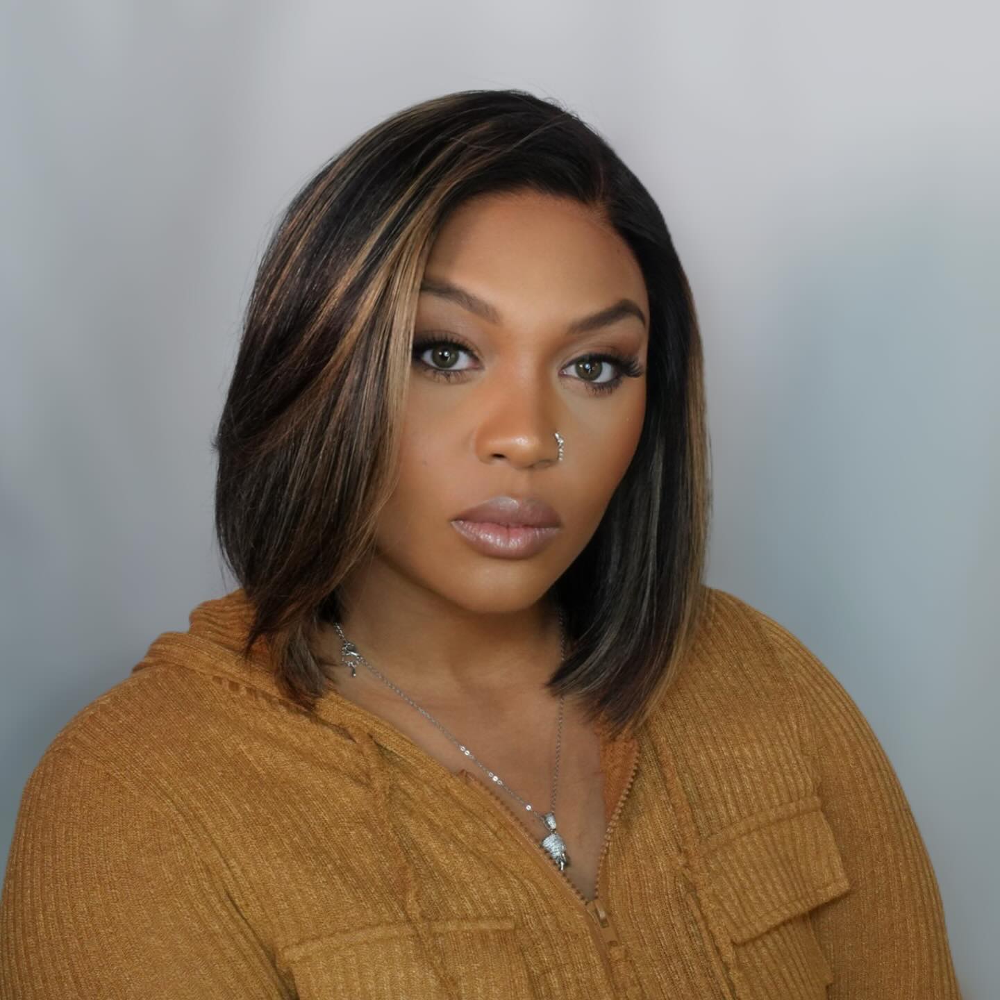 8″ – 14″ Highlights Colors Bob & Pixie Cut Human Hair Lace Front Wig