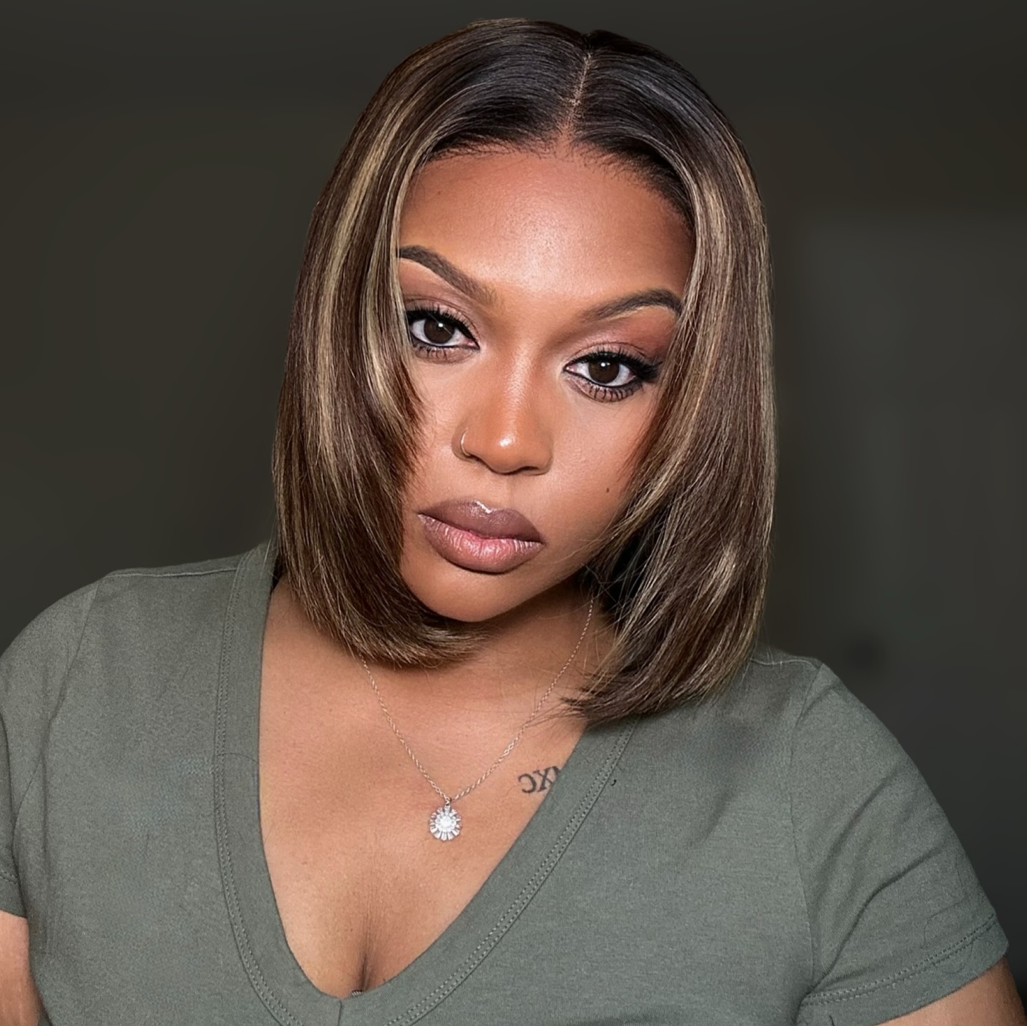 8″ – 14″ Highlights Colors Bob & Pixie Cut Human Hair Lace Front Wig