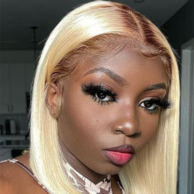 10″ – 14″ #4/613 Ombre Color Bob Human Hair Lace Front Wig