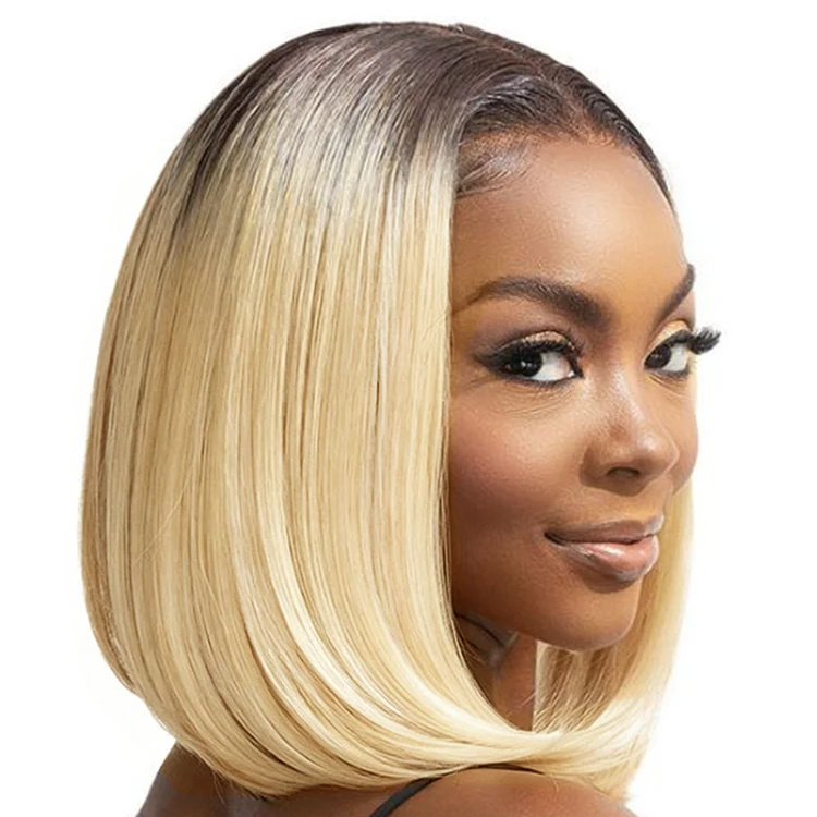 10″ – 14″ #4/613 Ombre Color Bob Human Hair Lace Front Wig