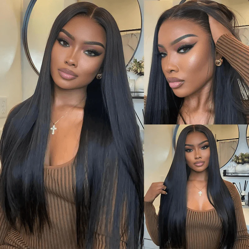 10″ – 30″ Natural Color Straight Human Hair Full Lace Wig