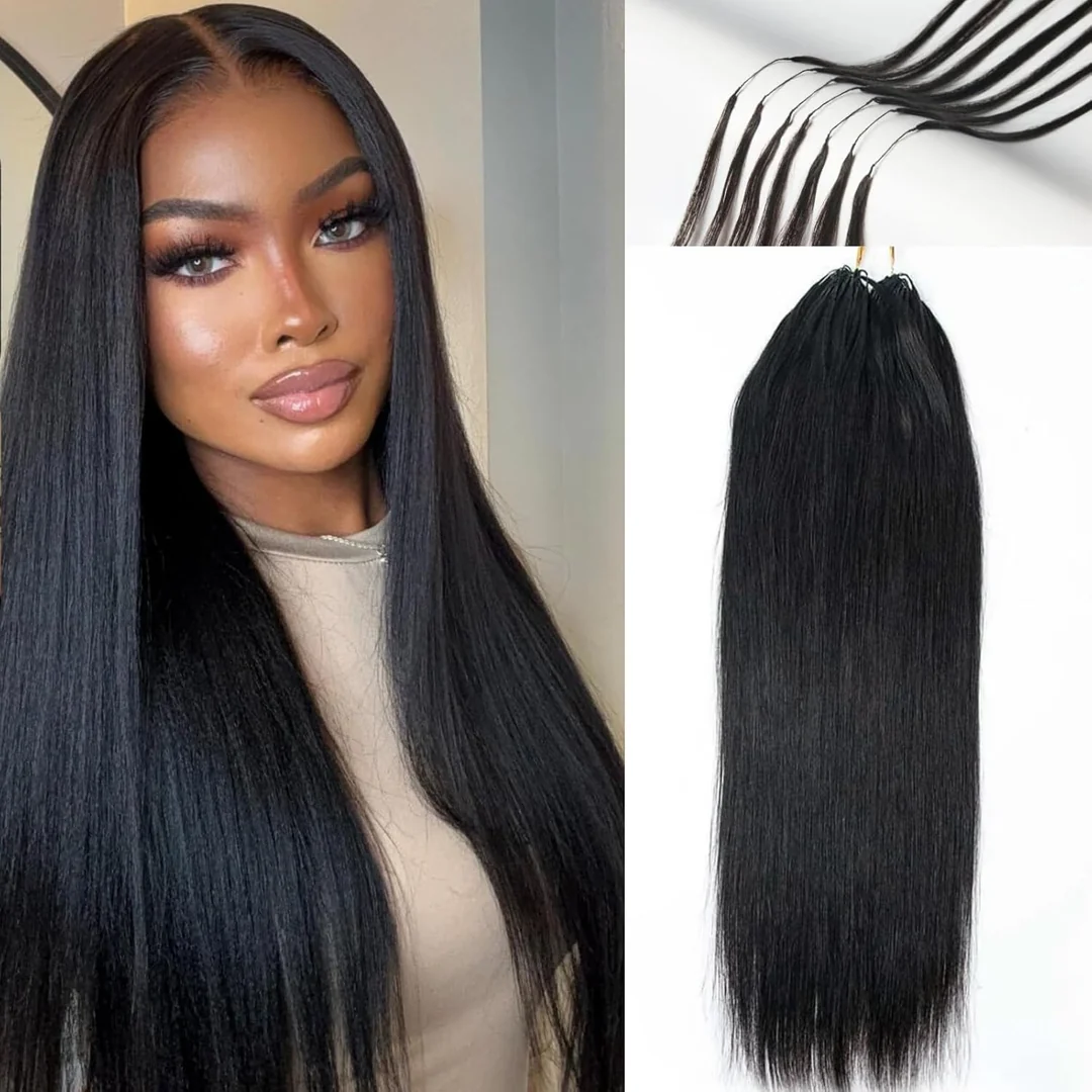 14″ – 24″ Natural Color Straight Human Hair Crochet Hair