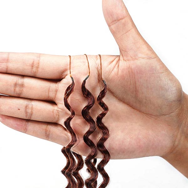 14″ – 24″ #33 Deep Wave Human Hair Crochet Hair