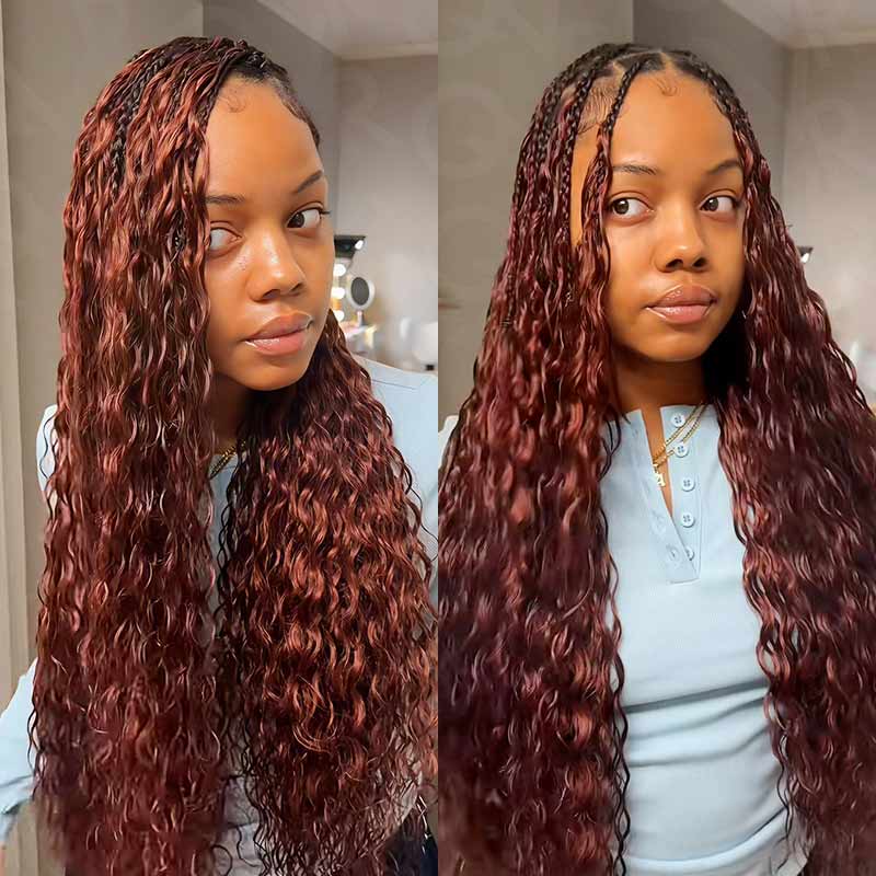 14″ – 24″ #33 Deep Wave Human Hair Crochet Hair