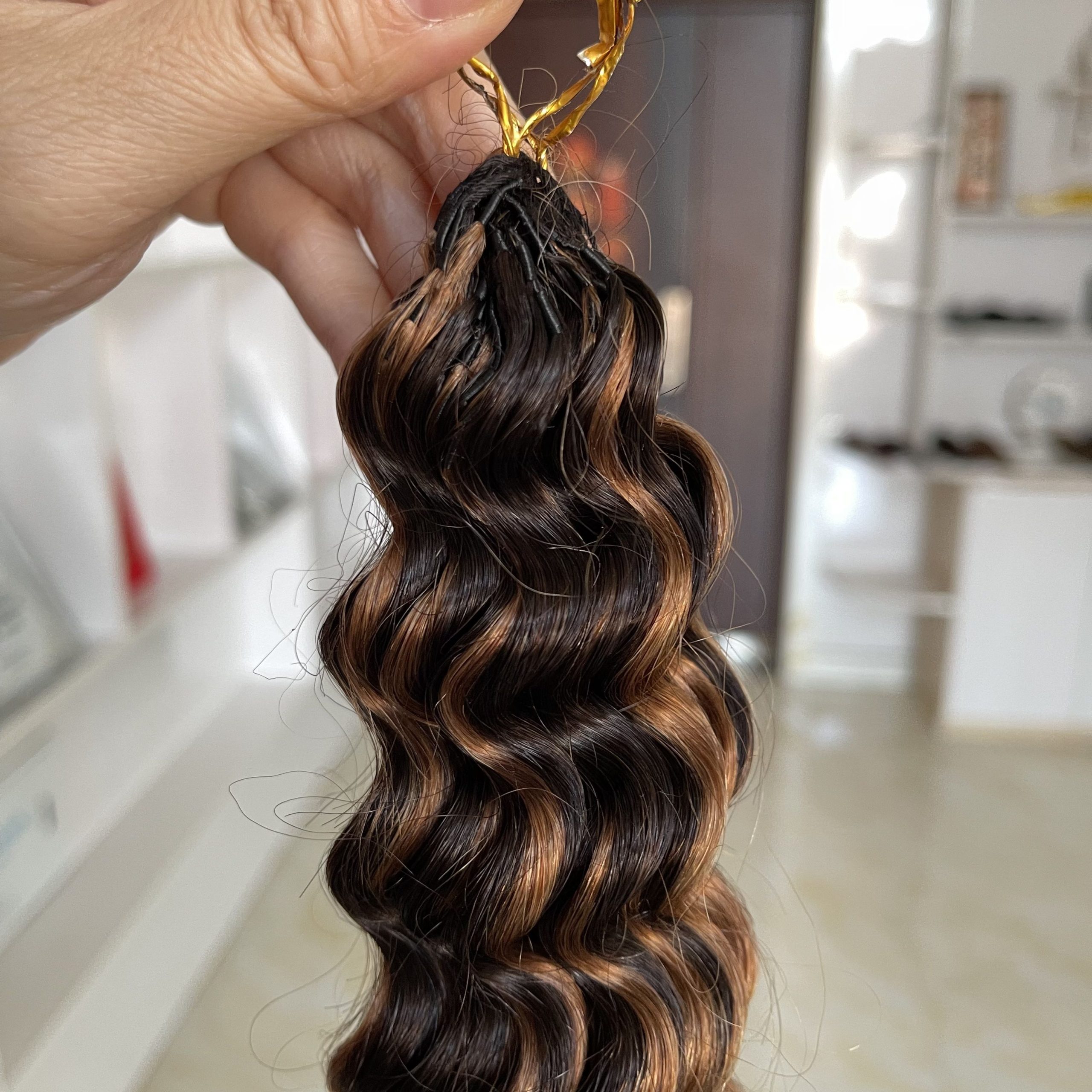 14″ – 24″ #2/30 Deep Wave Human Hair Crochet Hair