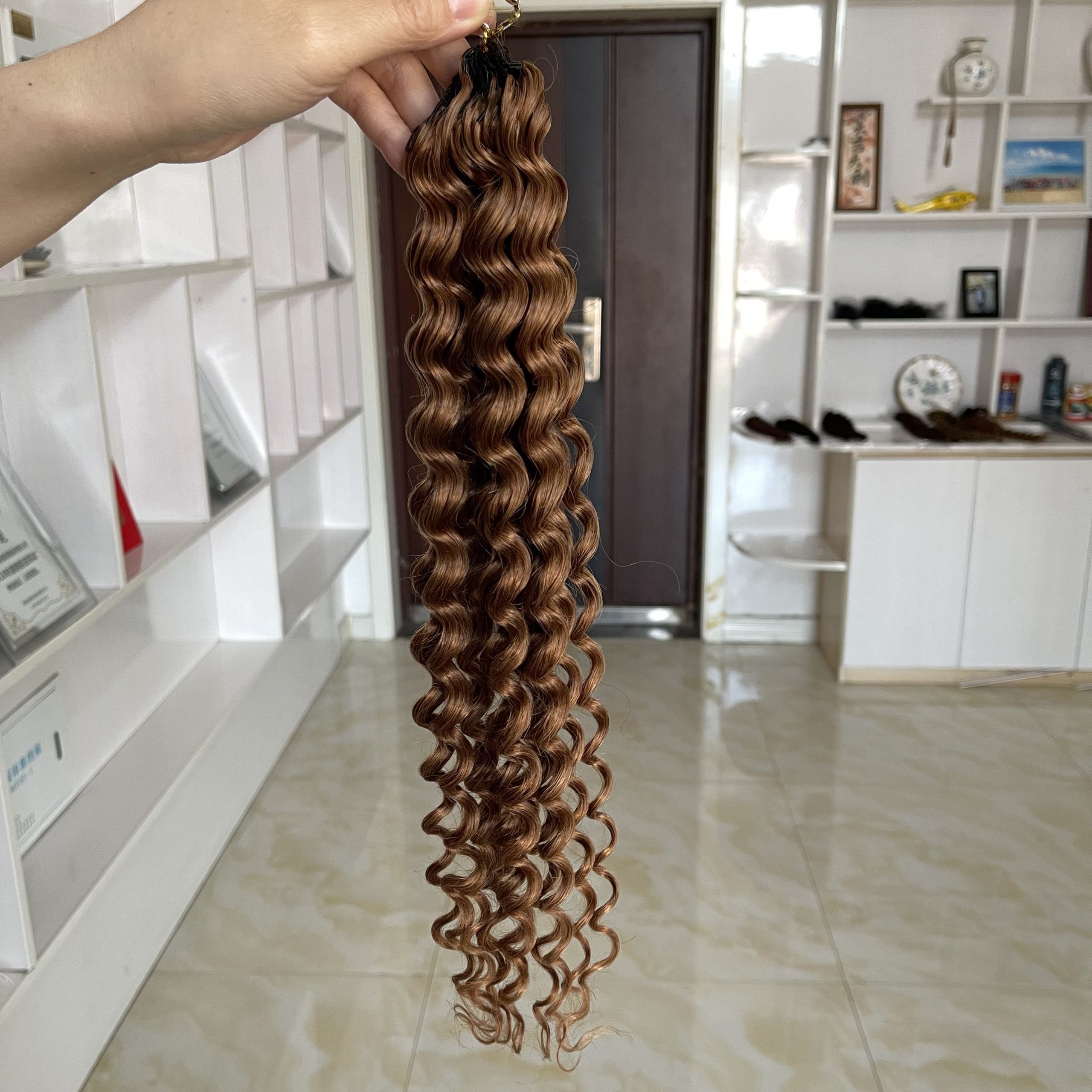 14″ – 24″ #30 Deep Wave Human Hair Crochet Hair