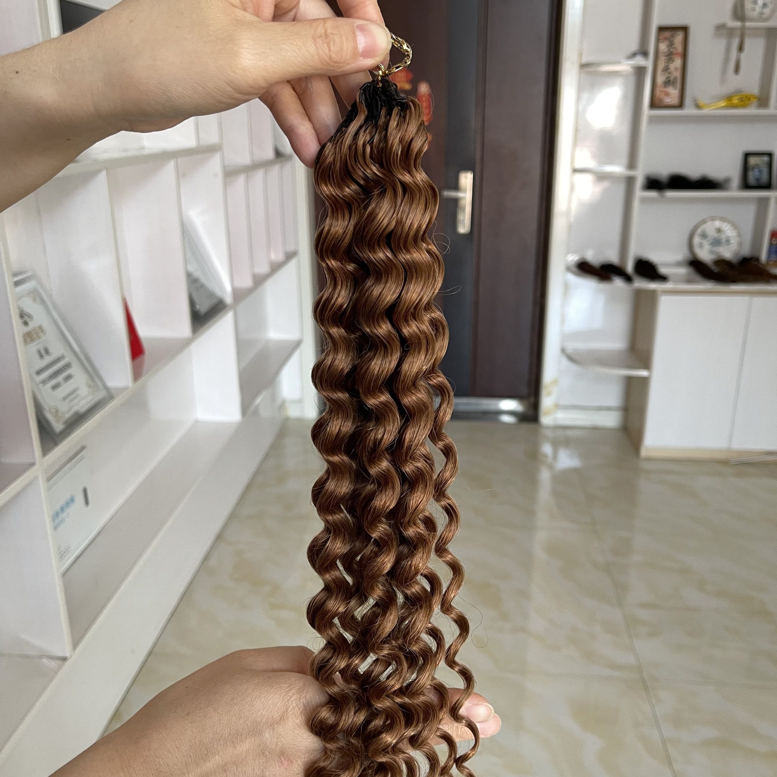 14″ – 24″ #30 Deep Wave Human Hair Crochet Hair