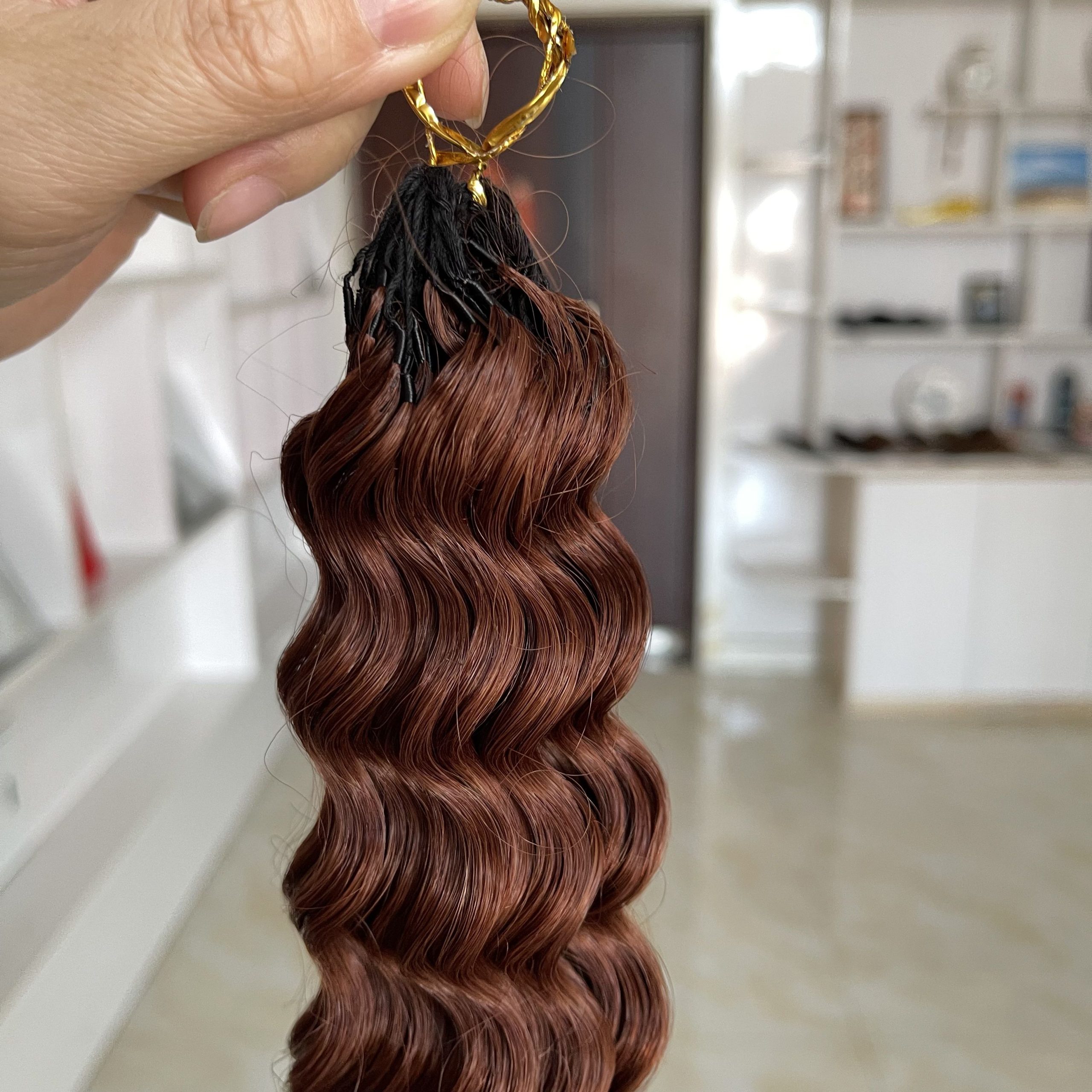 14″ – 24″ #33 Deep Wave Human Hair Crochet Hair