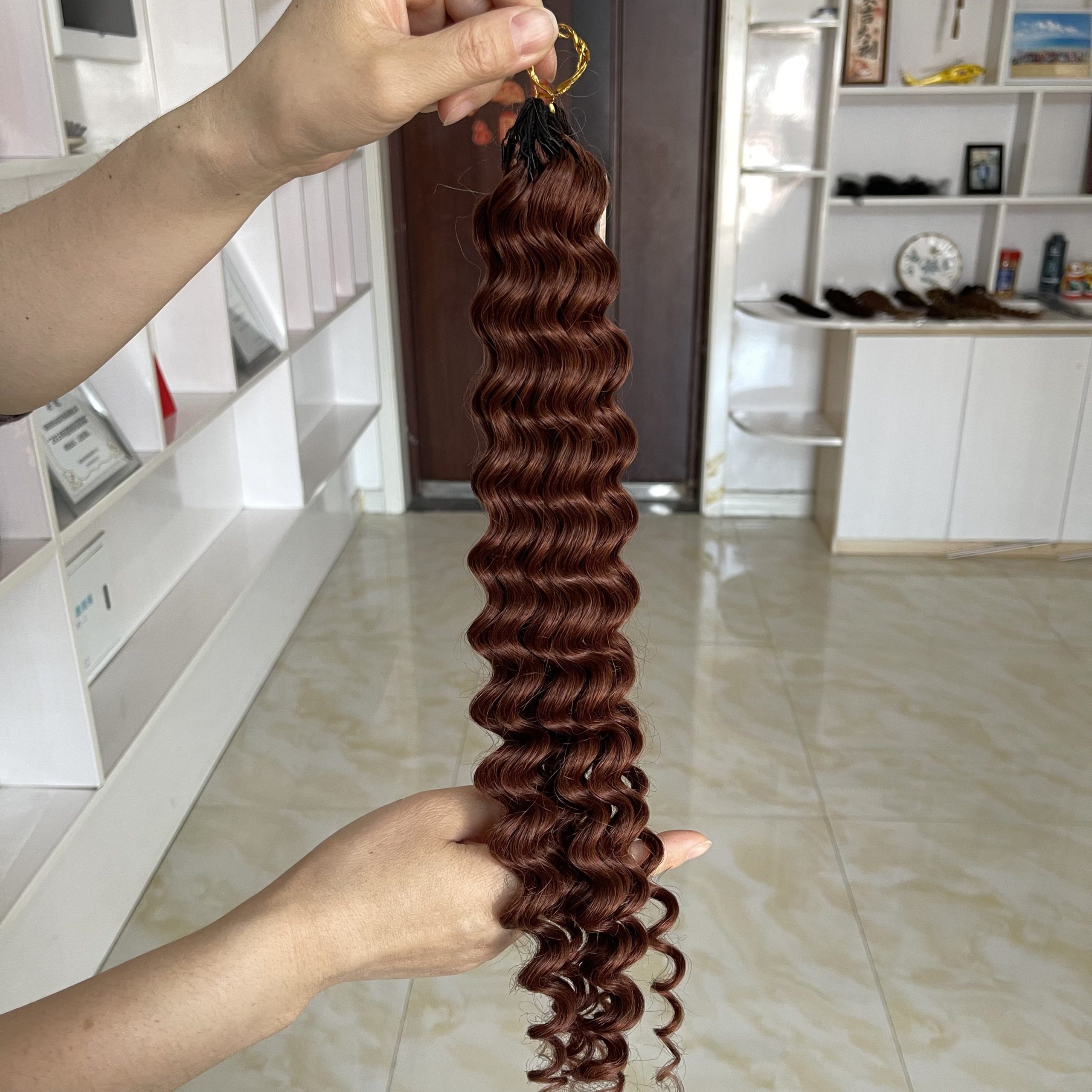 14″ – 24″ #33 Deep Wave Human Hair Crochet Hair