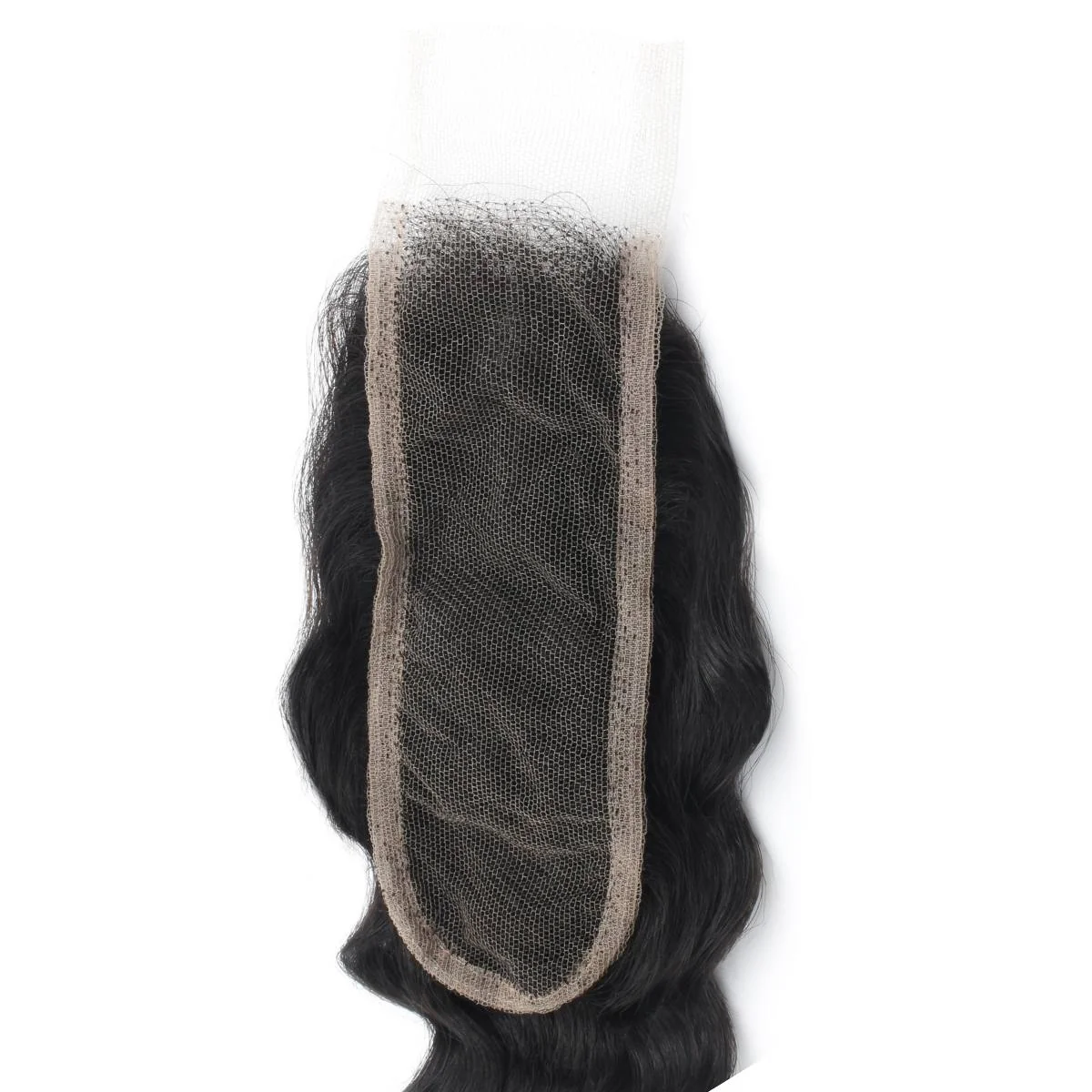10″ – 20″ Natural Black Color Deep Wave Human Hair 2*6 Lace Closure
