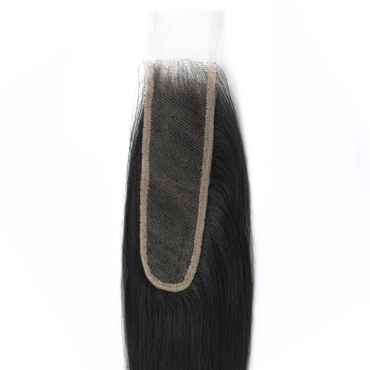 10″ – 20″ Natural Black Color Yaki Straight Human Hair 2*6 Lace Closure