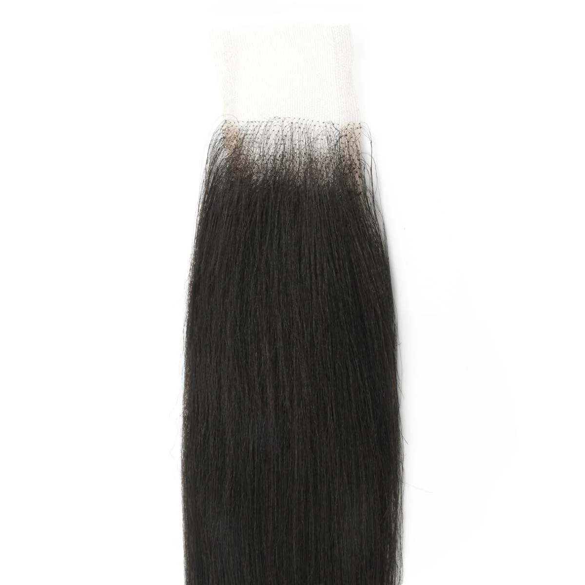 10″ – 20″ Natural Black Color Yaki Straight Human Hair 2*6 Lace Closure