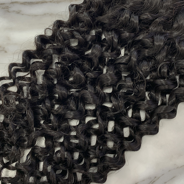 10″ – 20″ Natural Black Color Deep Curly Human Hair 4*4 Lace Closure