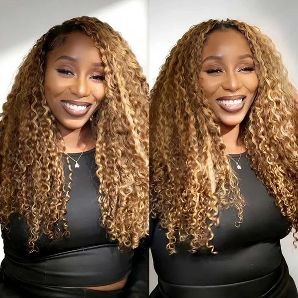 14″ – 24″ #4/27 Burmese Curly Human Hair Crochet Hair