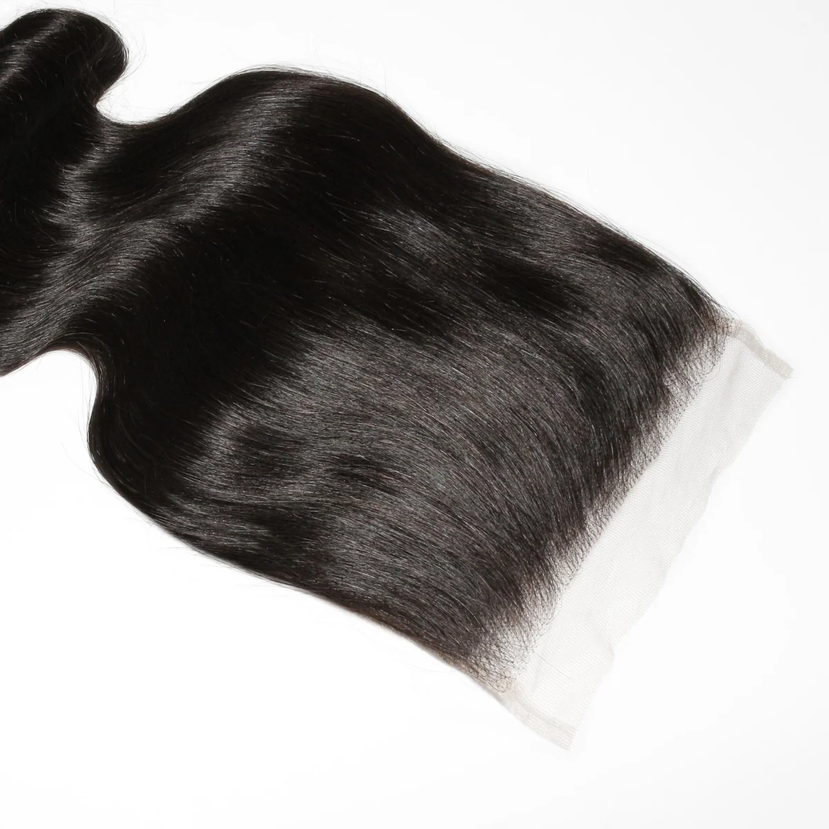 10″ – 20″ Natural Black Color Body Wave Human Hair 6*6 Lace Closure