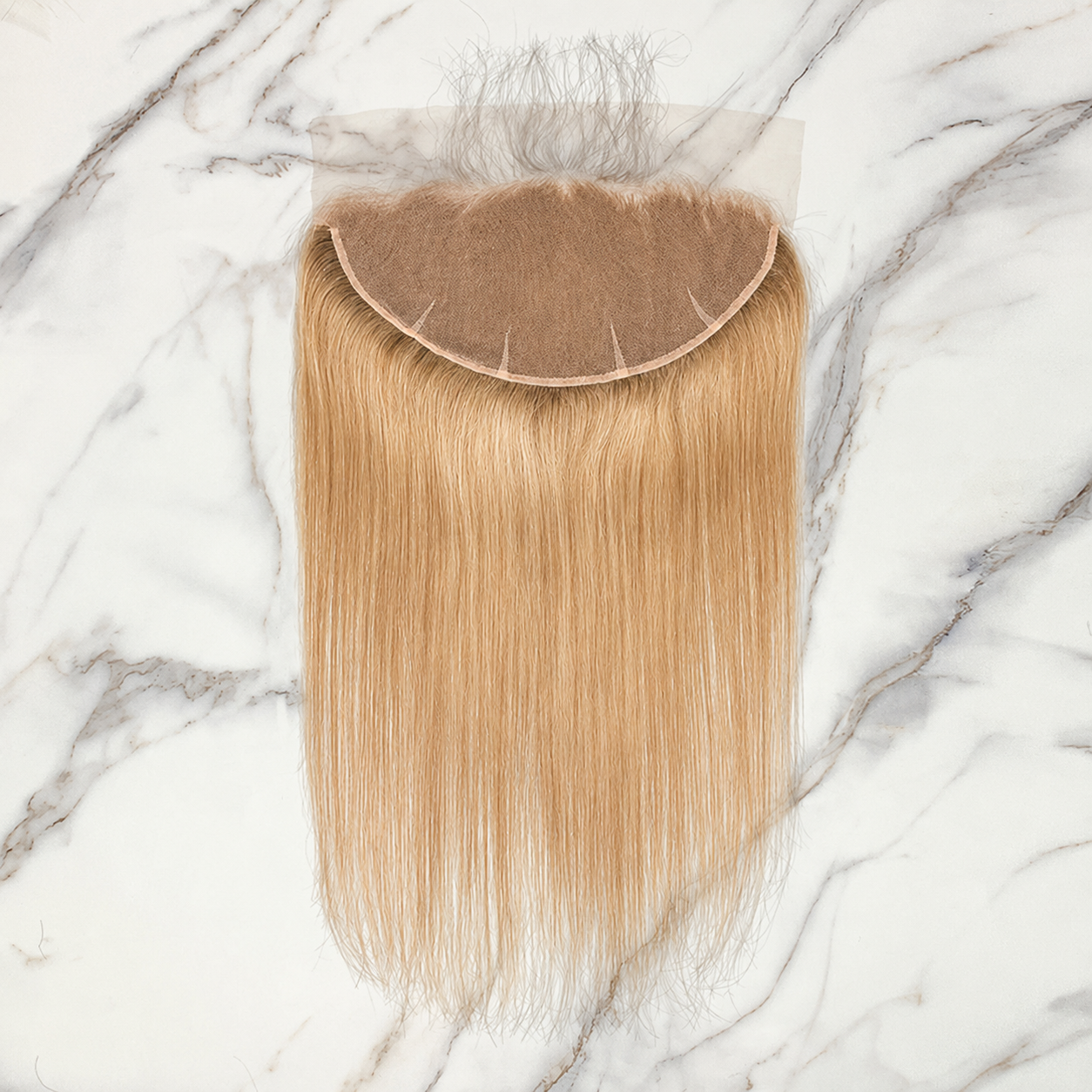 10″ – 20″ #27 Straight Human Hair 13*6 Lace Frontal with Pre Plucked Natural Hairline
