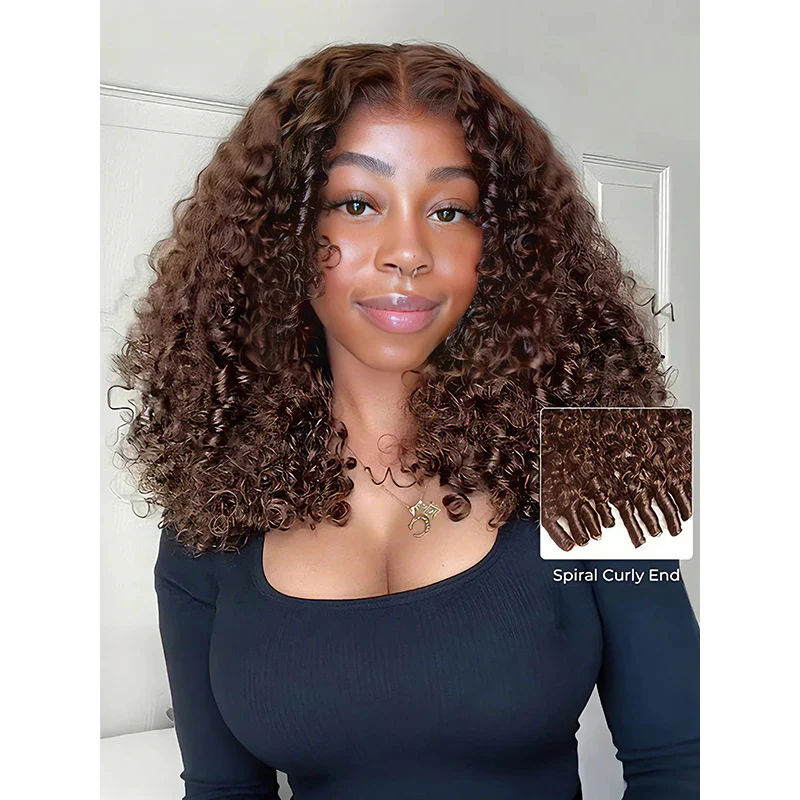 14″ – 24″ #2 Burmese Curly Human Hair Crochet Hair