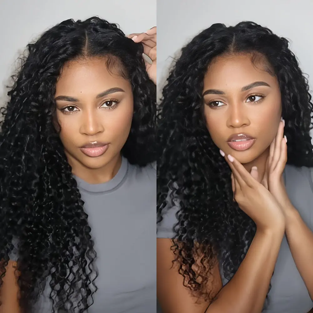 14″ – 24″ Natural Color Water Wave Human Hair Crochet Hair