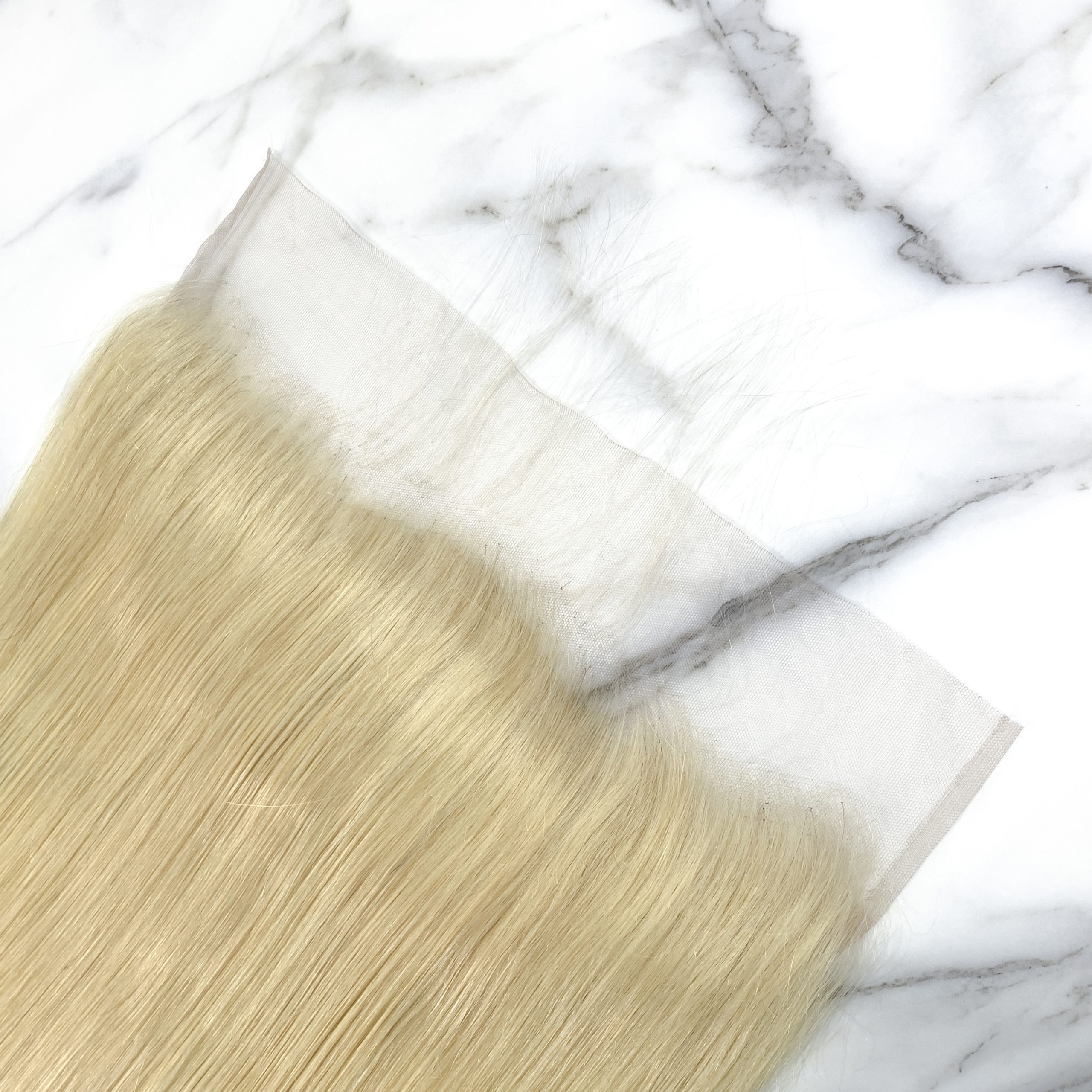 10″ – 20″ #613 Color Straight Human Hair 13*4 Lace Frontal with Pre Plucked Natural Hairline