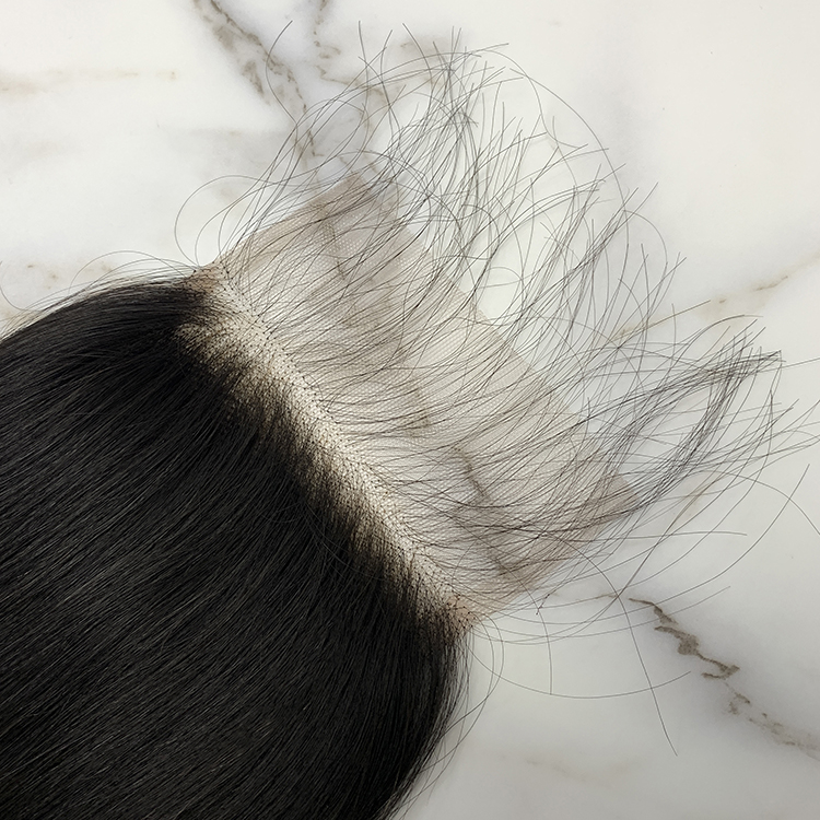 10″ – 20″ Natural Black Color Straight Human Hair 4*4 Lace Closure