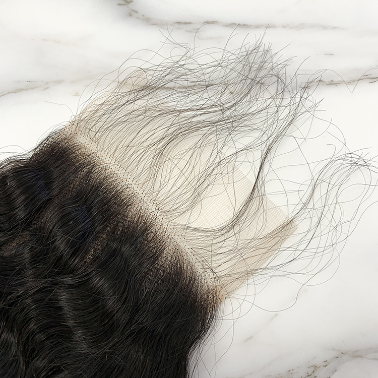 10″ – 20″ Natural Black Color Deep Wave Human Hair 4*4 Lace Closure
