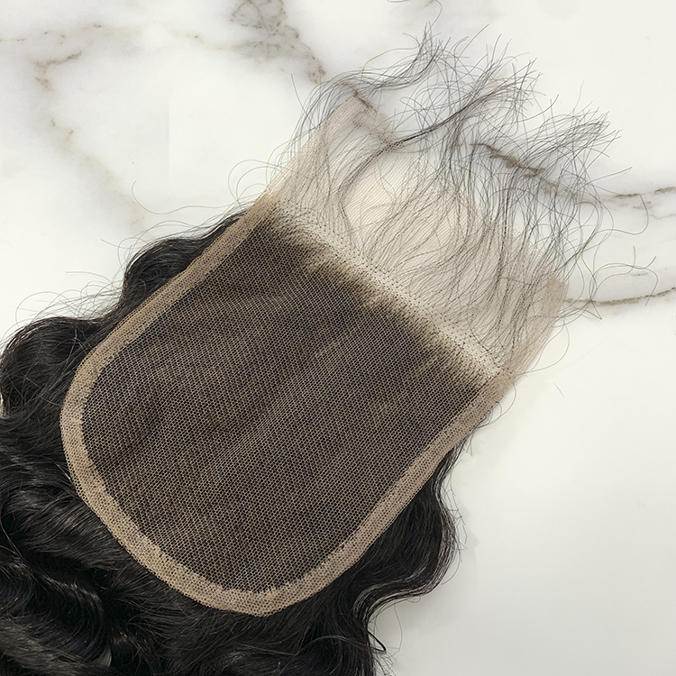 10″ – 20″ Natural Black Color Deep Wave Human Hair 4*4 Lace Closure