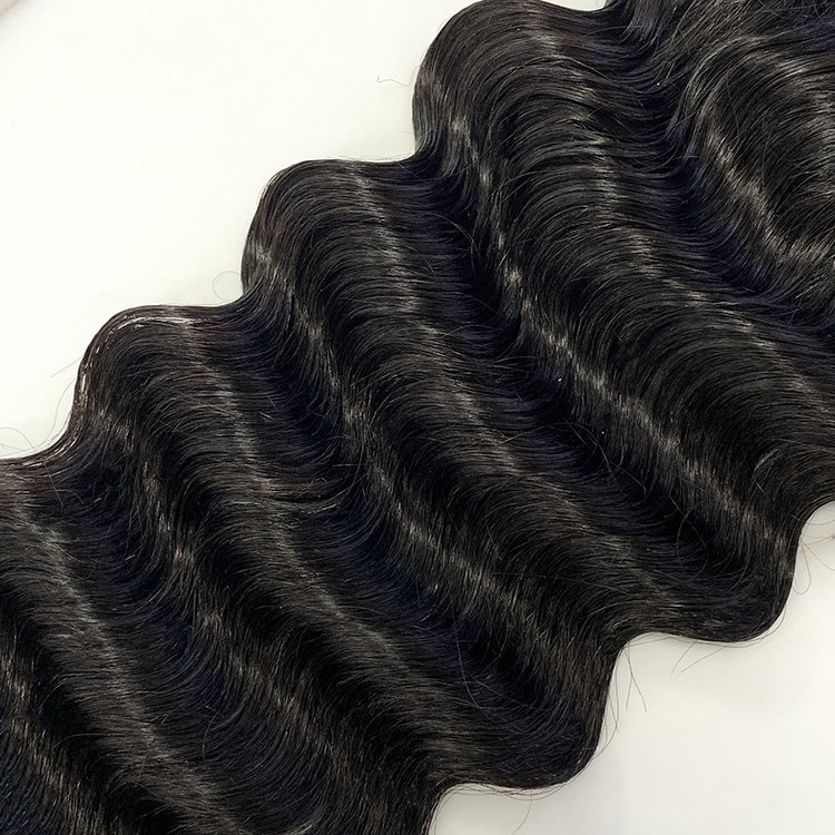 10″ – 20″ Natural Black Color Pineapple Wave Human Hair 4*4 Lace Closure
