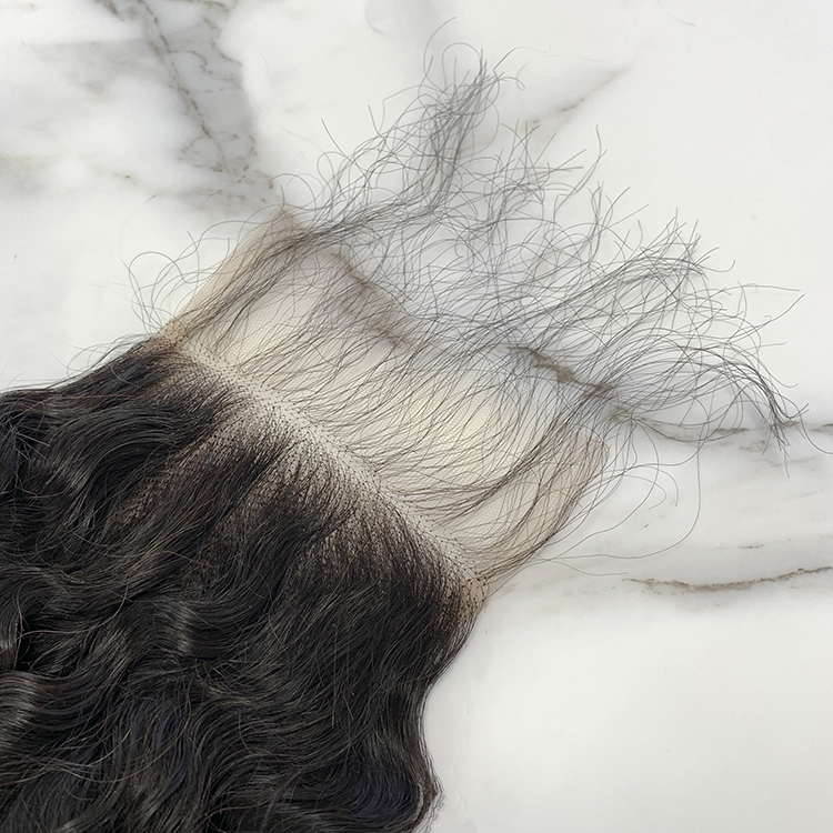 10″ – 20″ Natural Black Color Deep Curly Human Hair 4*4 Lace Closure