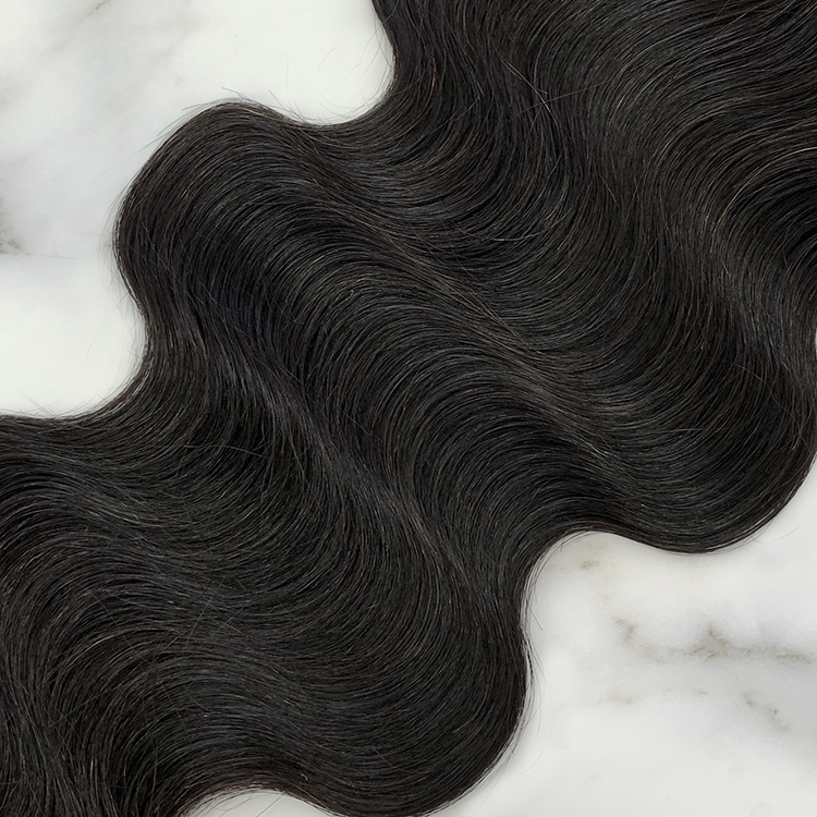 10″ – 20″ Natural Black Color Body Wave Human Hair 4*4 Lace Closure