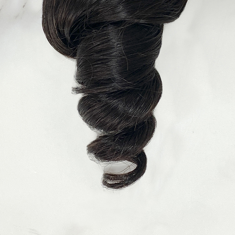 10″ – 20″ Natural Black Color Loose Wave Human Hair 5*5 Lace Closure