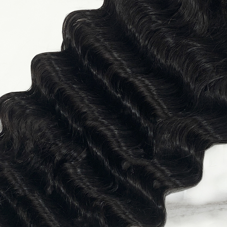 10″ – 20″ Natural Black Color Pineapple Wave Human Hair 5*5 Lace Closure