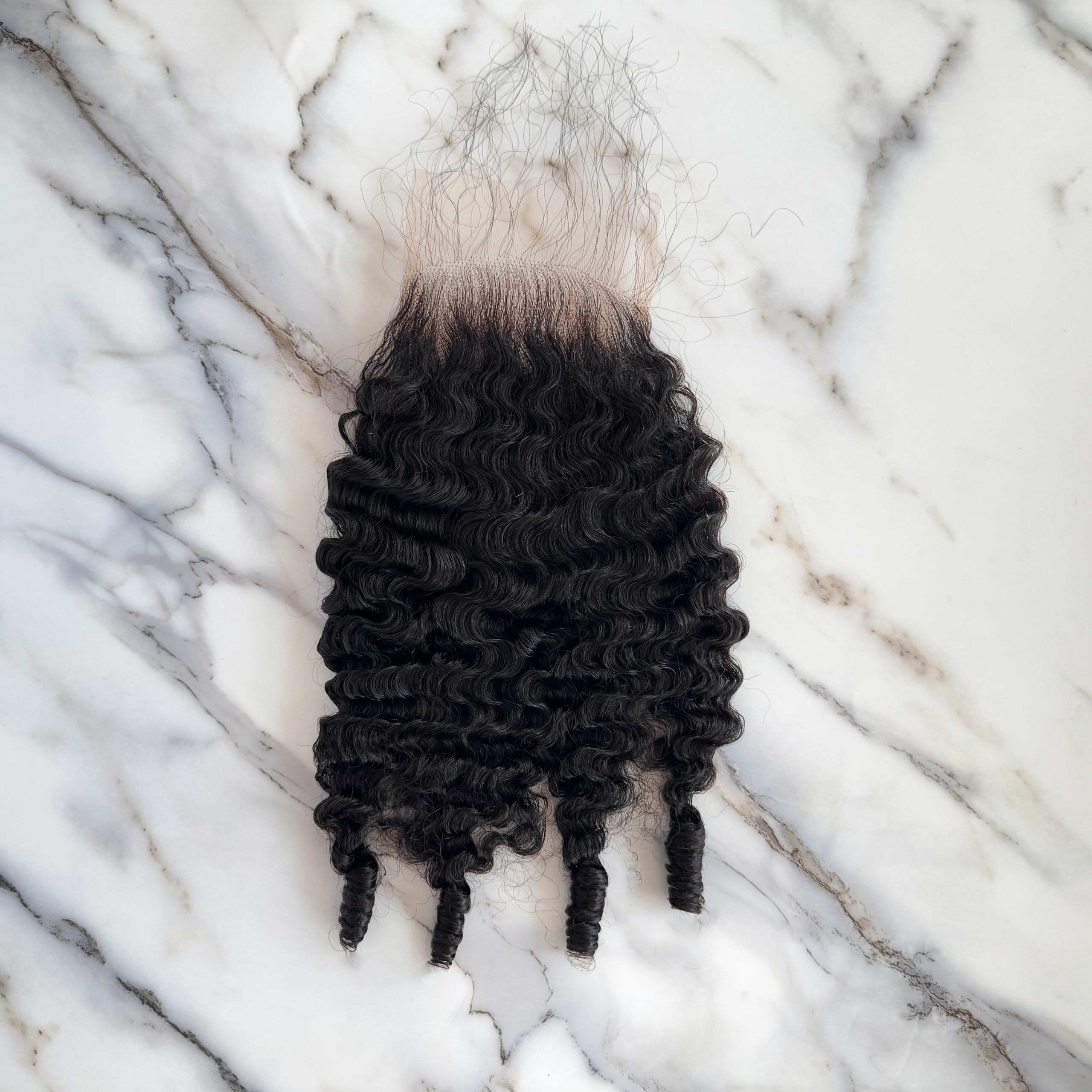 10″ – 20″ Natural Black Color Burmese Wave Human Hair 4*4 Lace Closure