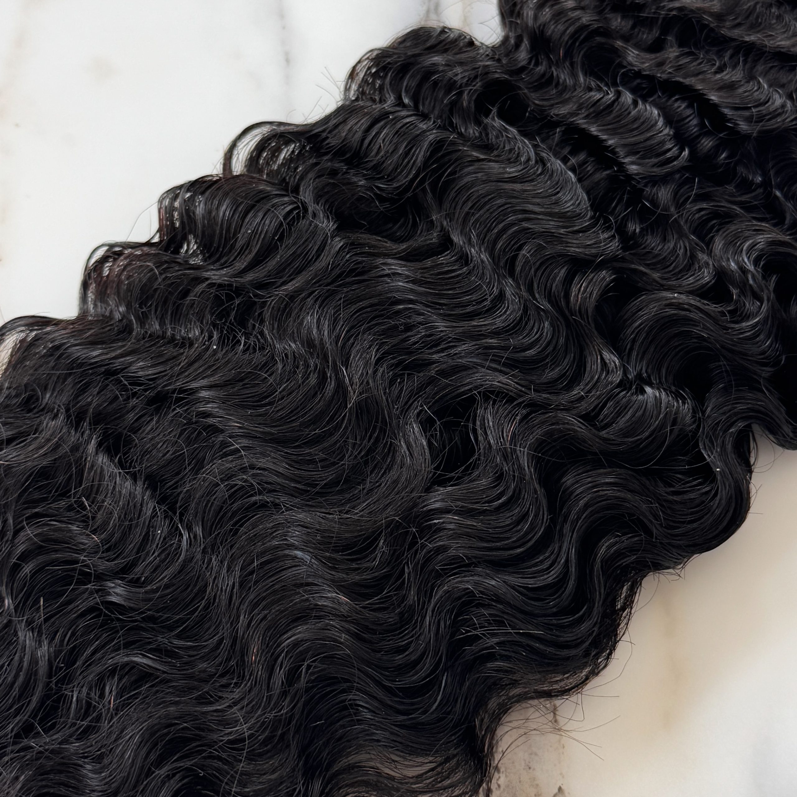 10″ – 20″ Natural Black Color Burmese Wave Human Hair 2*6 Lace Closure