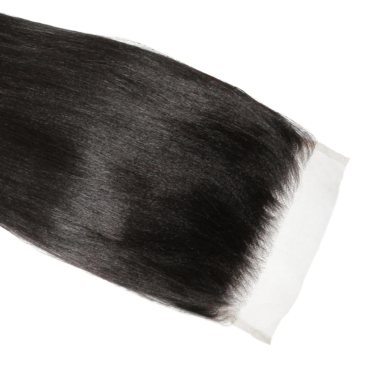 10″ – 20″ Natural Black Color Yaki Straight Human Hair 6*6 Lace Closure