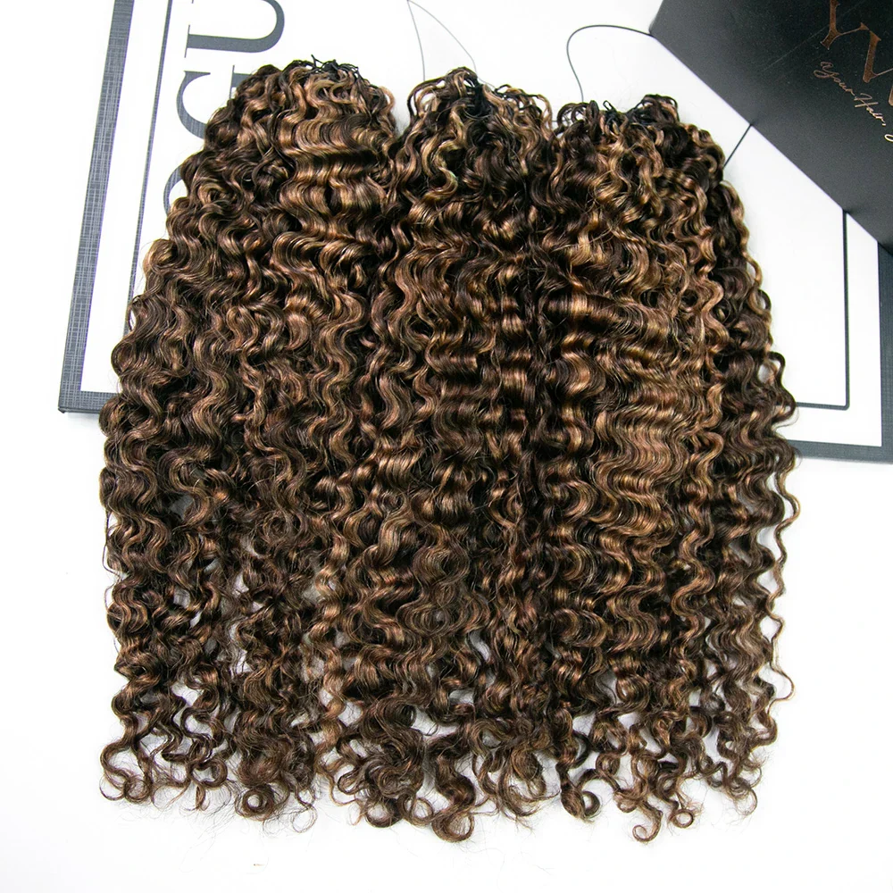 14″ – 24″ #2/30 Deep Wave Human Hair Crochet Hair