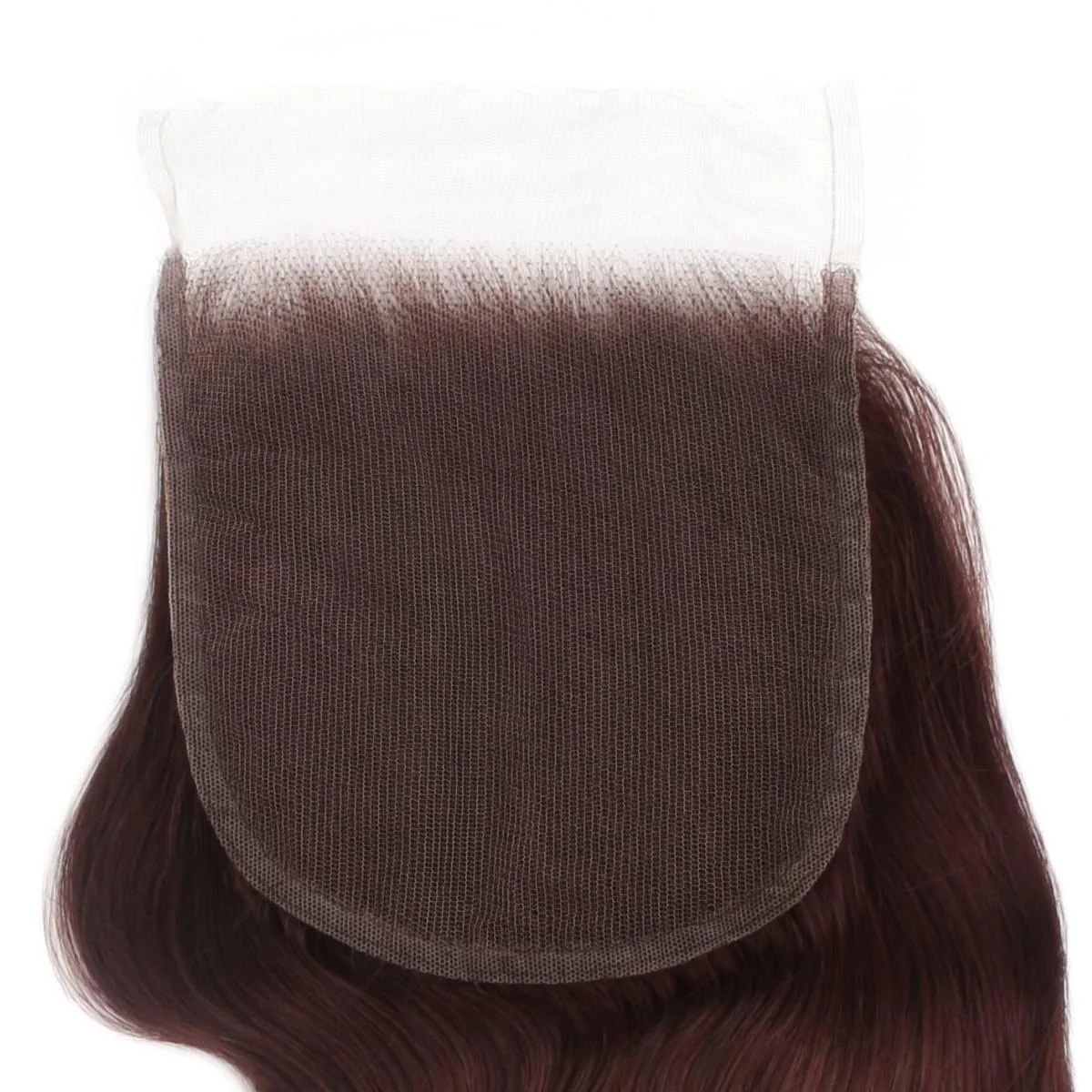 10″ – 20″ Burgundy Color Body Wave Human Hair 5*5 Lace Closure