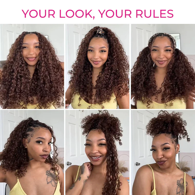14″ – 24″ #4 Burmese Curly Human Hair Crochet Hair