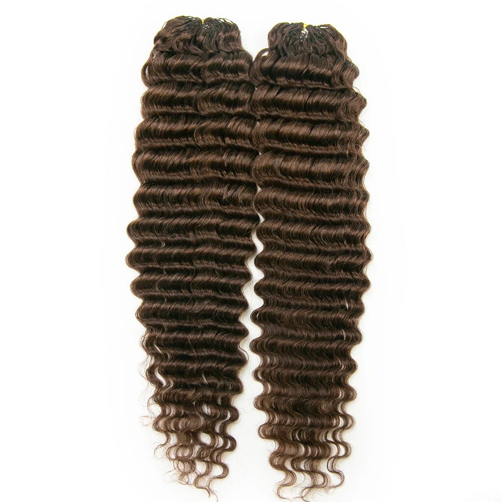14″ – 24″ #4 Deep Wave Human Hair Crochet Hair