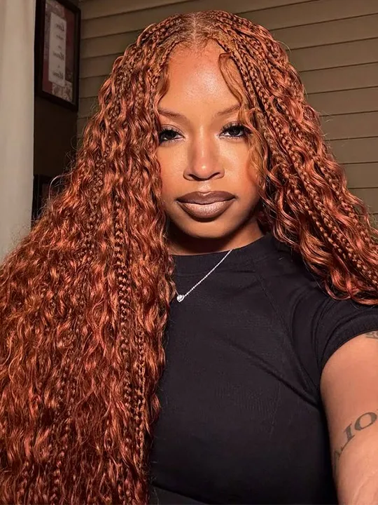14″ – 24″ #33 Deep Wave Human Hair Crochet Hair