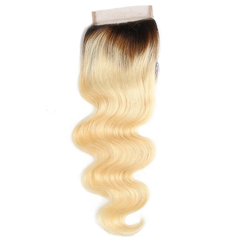 10″ – 20″ #1B/613 Color Body Wave Human Hair 4*4 Lace Closure