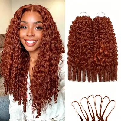 14″ – 24″ #33 Burmese Curly Human Hair Crochet Hair