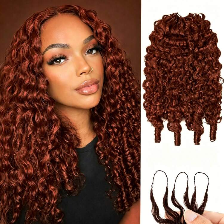 14″ – 24″ #33 Burmese Curly Human Hair Crochet Hair