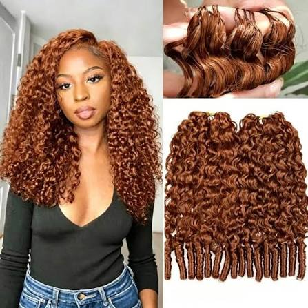 14″ – 24″ #33 Burmese Curly Human Hair Crochet Hair
