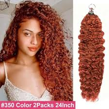 14″ – 24″ #33 Burmese Curly Human Hair Crochet Hair