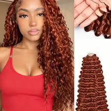 14″ – 24″ #33 Burmese Curly Human Hair Crochet Hair