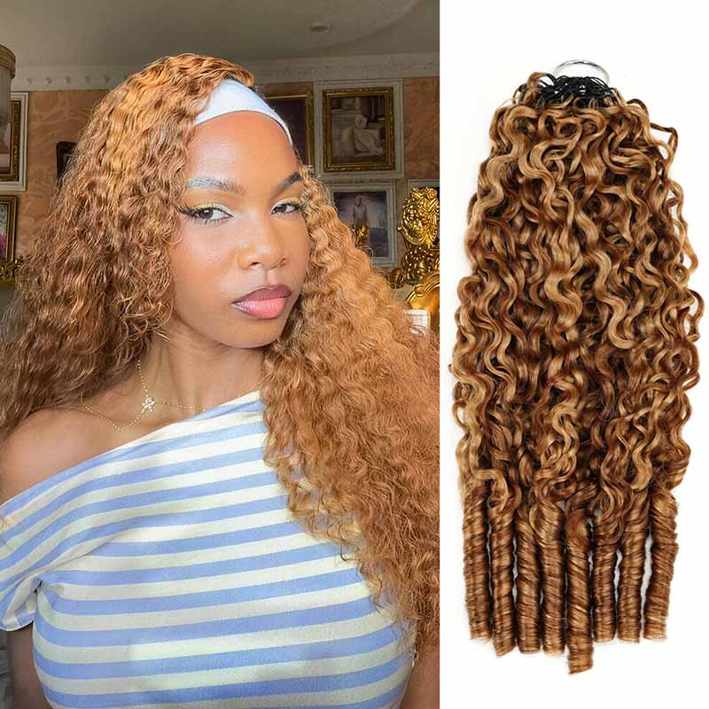14″ – 24″ #2/30 Burmese Curly Human Hair Crochet Hair