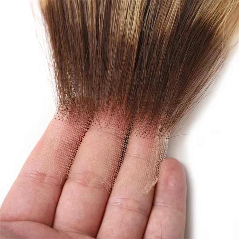 10″ – 20″ Highlight Color Natural Straight Human Hair 2*6 Lace Closure